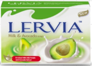 Мыло Молочное LERVIA Avocado 90г 6шт 72ящ
