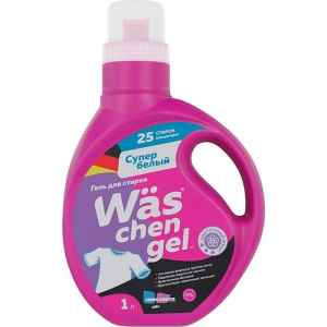 Гель для стирки белого белья  Wäs chen gel White 1л 12шт
