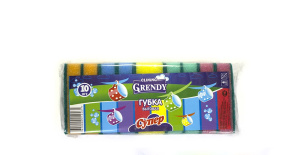 Губка для посуды Grendy Супер 100*65*25 10шт 30ящ