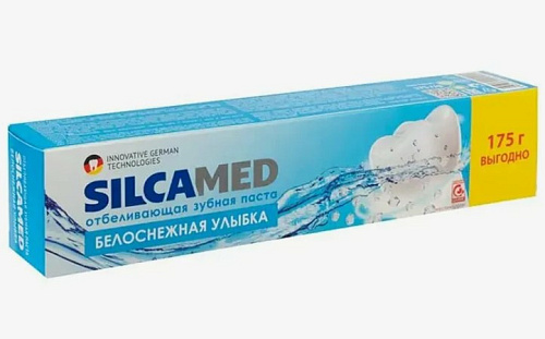 Зубная паста SILCAMED Белоснежная улыбка 175г 24шт