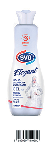 Гель SVO для стирки белого белья 1.5л 9шт