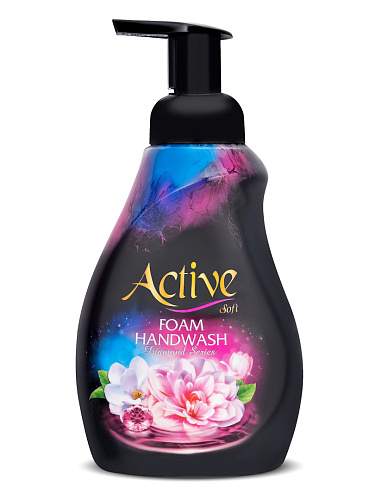 Пенка-мыло для рук Active Черный бриллиант 500мл 12ящ