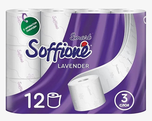 Т.Бумага Soffione Smart 3сл 12рул 8бл в уп 