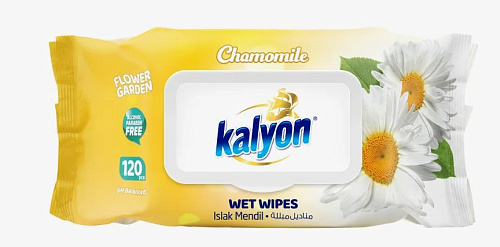 Салфетки влажные Ромашка Kalyon 72шт 12ящ