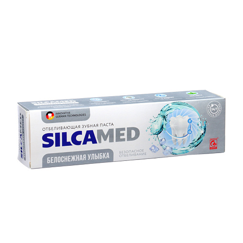 Зубная паста SILCAMED Белоснежная улыбка 110г 24шт