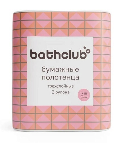 Бум полотенца bathclub 3сл 2рул 12бл в уп 