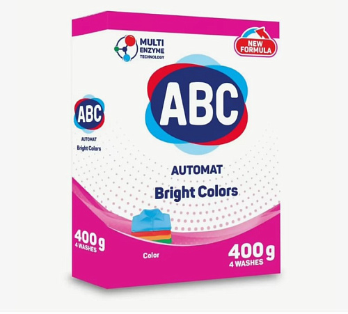 Стиральный порошок автомат цветной ABC 400гр 18шт
