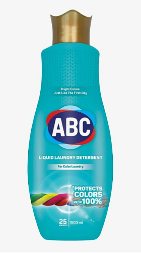 Гель ABC для стирки цветного белья 1,5л 9шт