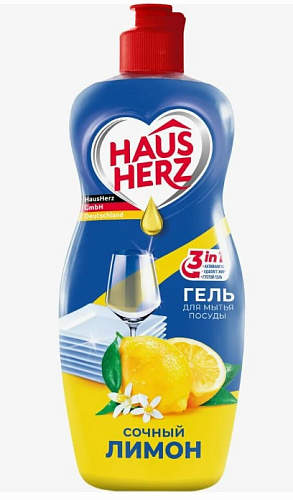 Гель для мытья посуды HAUS HERZ 900мл 12ящ